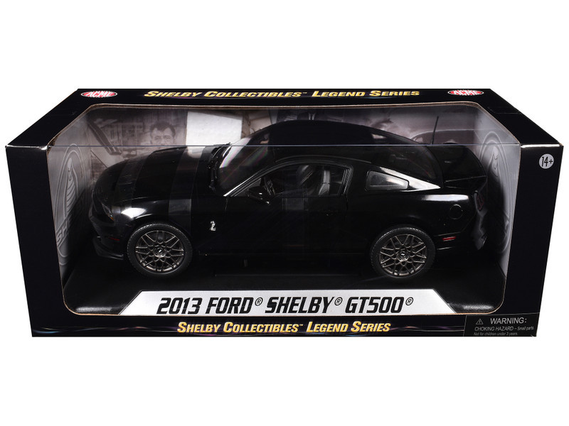 1/18 Shelby Collectibles 2013 Ford Shelby GT500 (Black) Diecast
