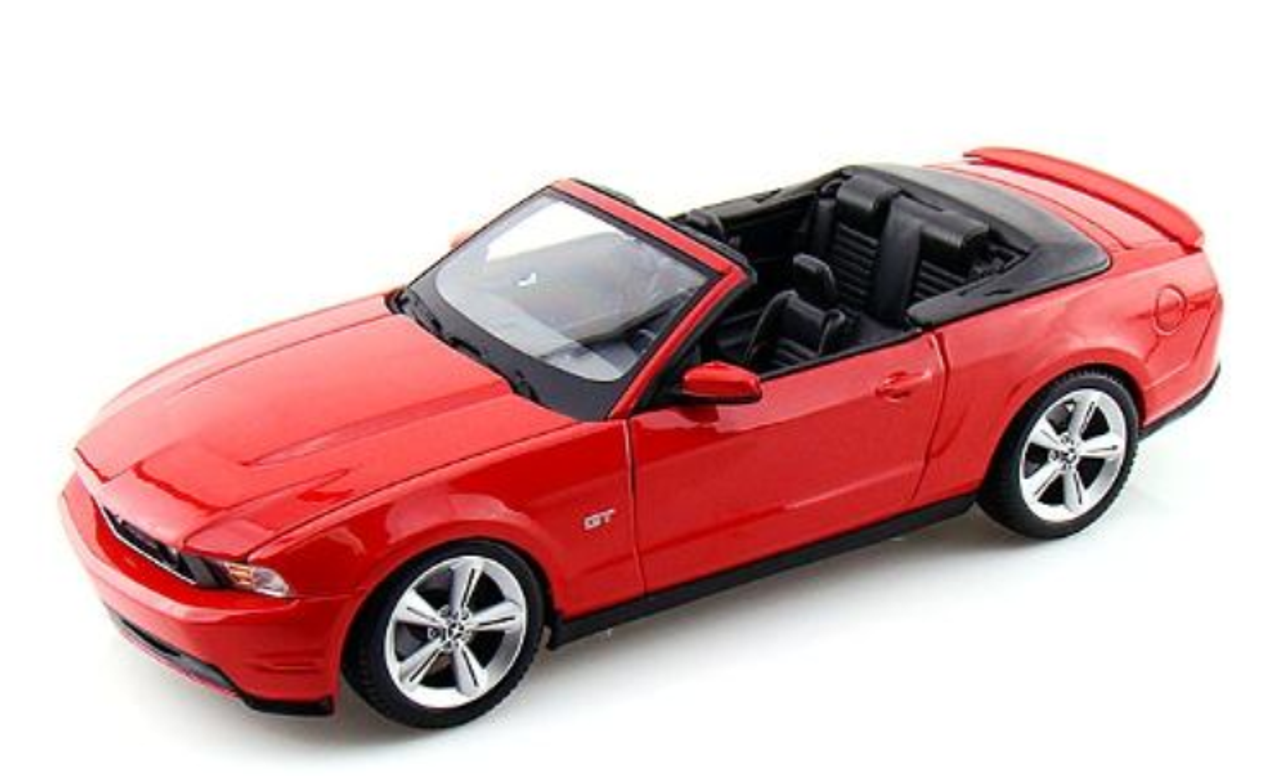 2010 Ford Mustang Convertible Red 1/18 Diecast Model Car