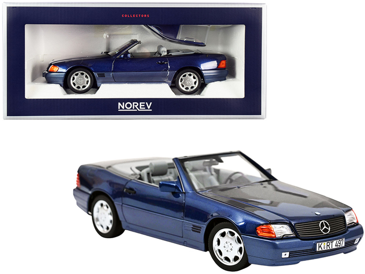 Norev - Mercedes-Benz 500 SL - 1989 - 1/18, Blue