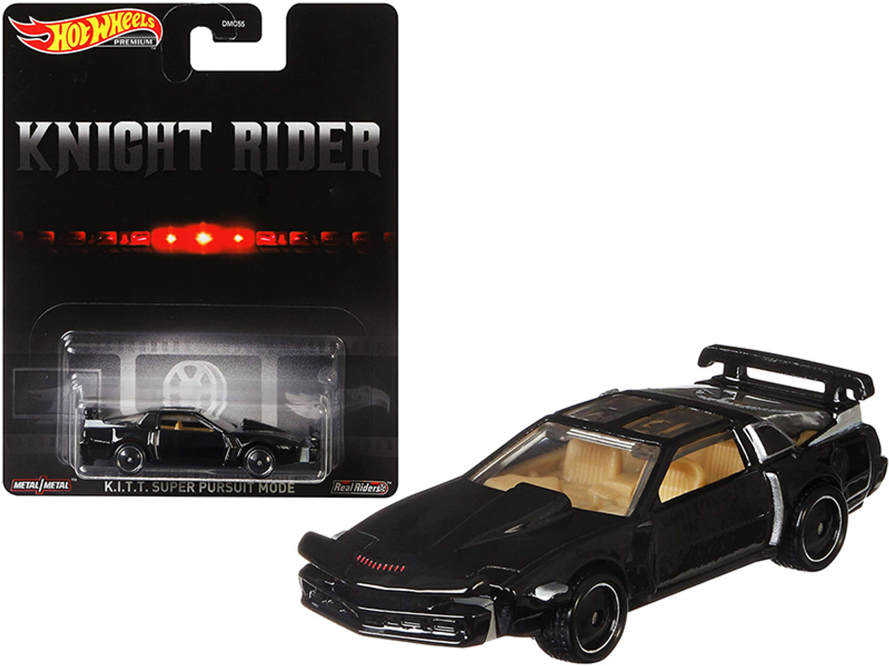 K.I.T.T. Super Pursuit Mode Black "Knight Rider" (1982) TV Series Diecast Model Car by Hot Wheels