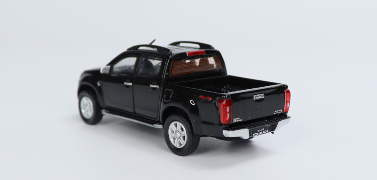  1/64 BM Creations ISUZU 2016 D-MAX Black LHD Diecast Car Model