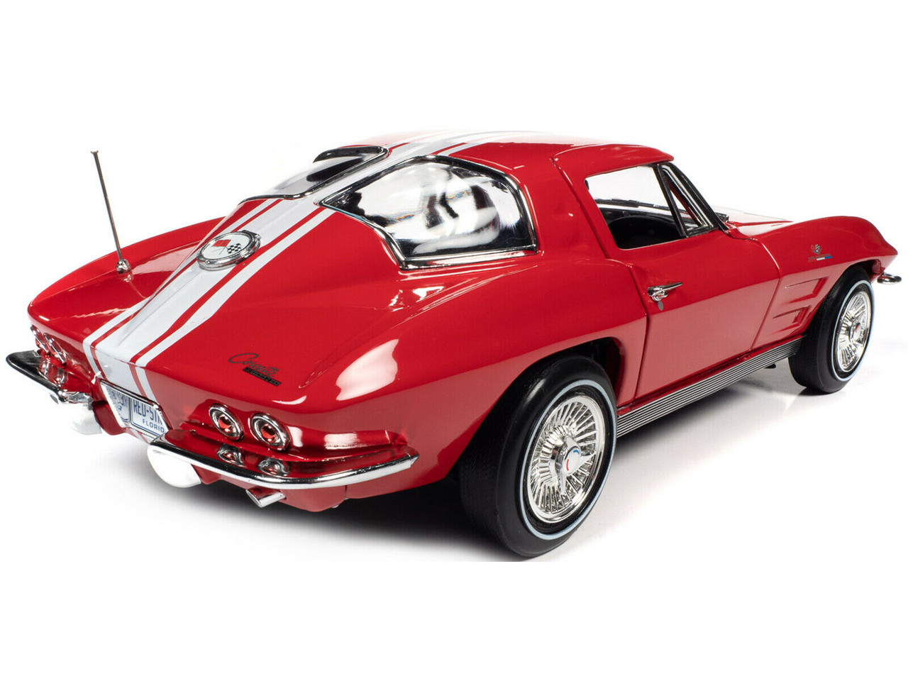 1/18 Auto World 1963 Chevrolet Corvette Stingray Z06 Riverside Red