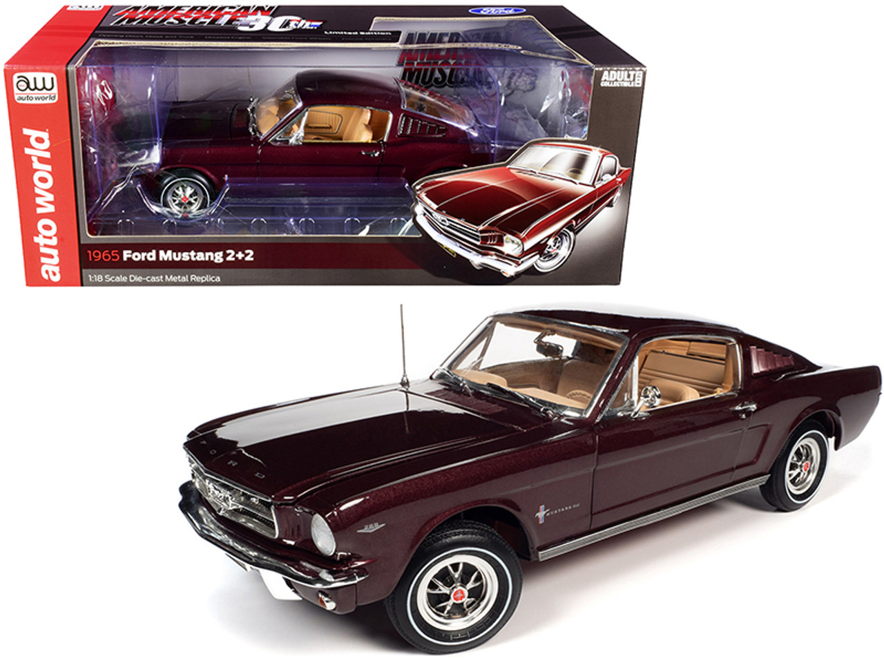 1965 Ford Mustang 2+2 Vintage Burgundy Metallic 