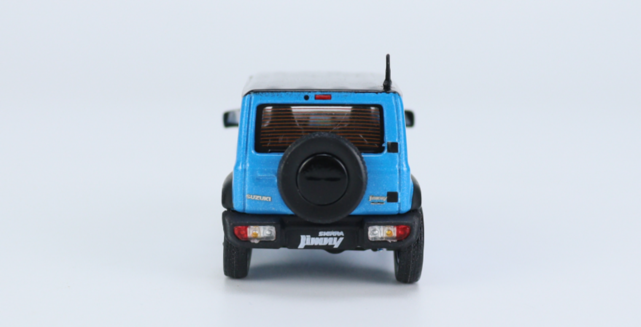  1/64 BM Creations Suzuki Jimny (JB74) Blue LHD Diecast Car Model