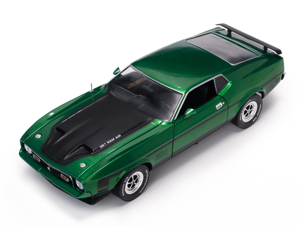 1/18 Sunstar 1971 Ford Mustang MACH I (Green) - LIVECARMODEL.com