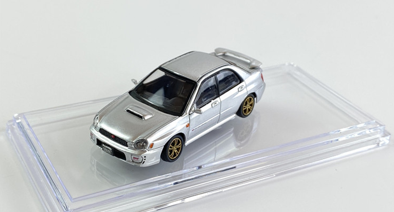 1/64 BM Creations Subaru 2001 Impreza WRX Silver  LHD 