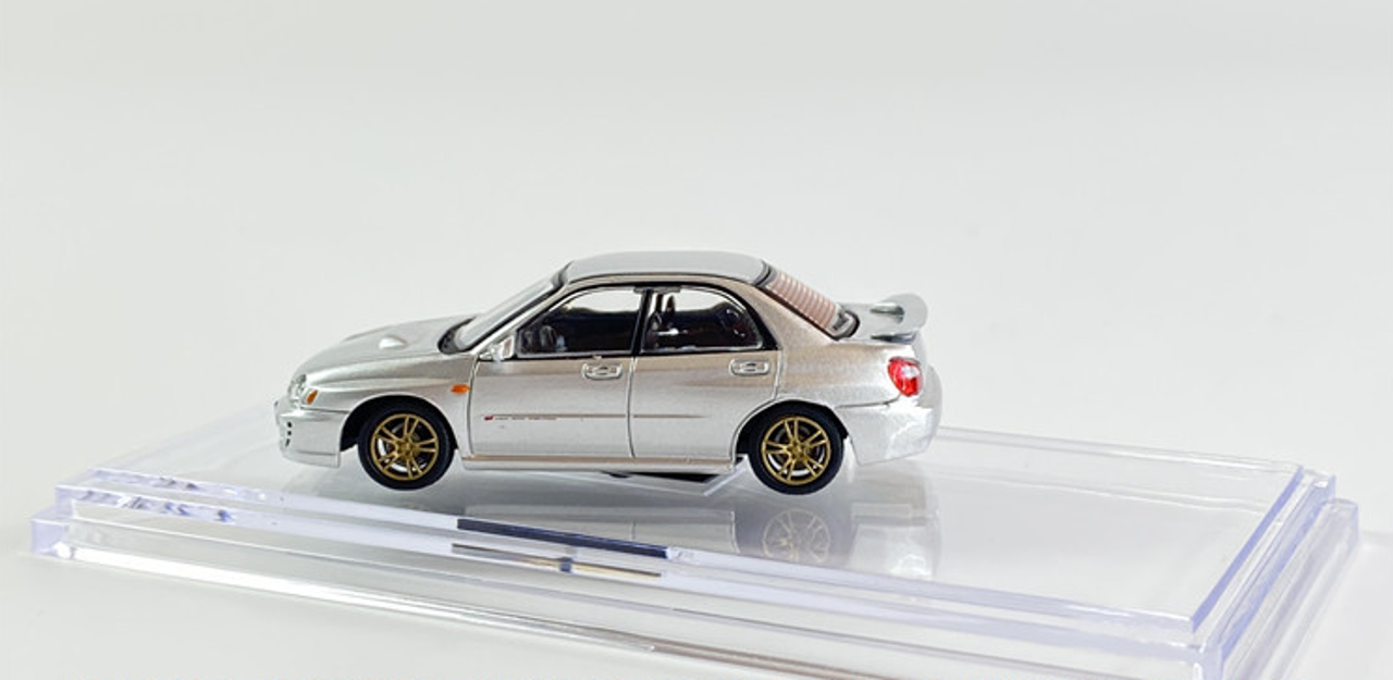  1/64 BM Creations Subaru 2001 Impreza WRX Silver RHD 