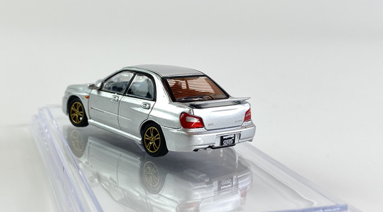  1/64 BM Creations Subaru 2001 Impreza WRX Silver RHD 