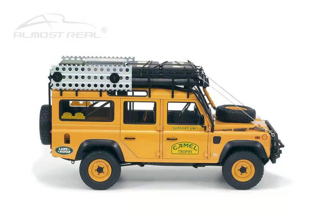 新品格安▲超希少！Almost Real 1/18 ランドローバー LAND ROVER Defender 110 ディフェンダー Support Unit Borneo 1985 AR 乗用車