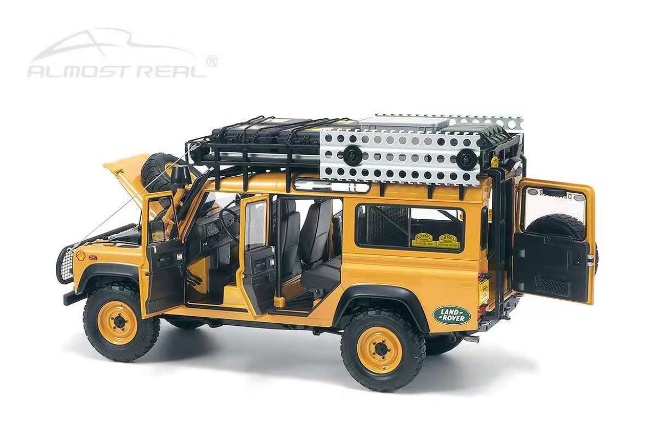 1/18 Almost Real 1993 Land Rover Defender 110 Camel Trophy Support Unit Sabah-Malaysia Diecast Car Model Limited