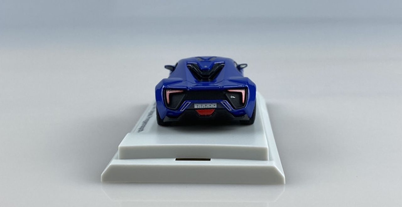  1/64 SMALLCARART W Motor Lykan Blue Diecast Car Model