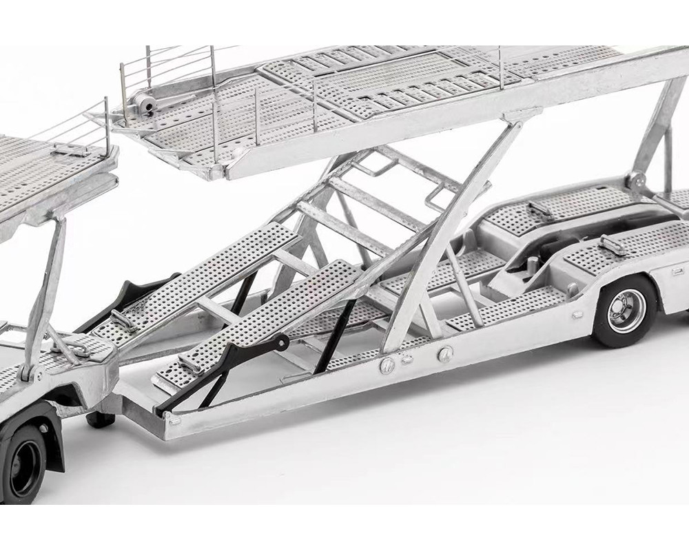 1/64 GCD Mercedes-Benz Truck Header with Double Level Trailers