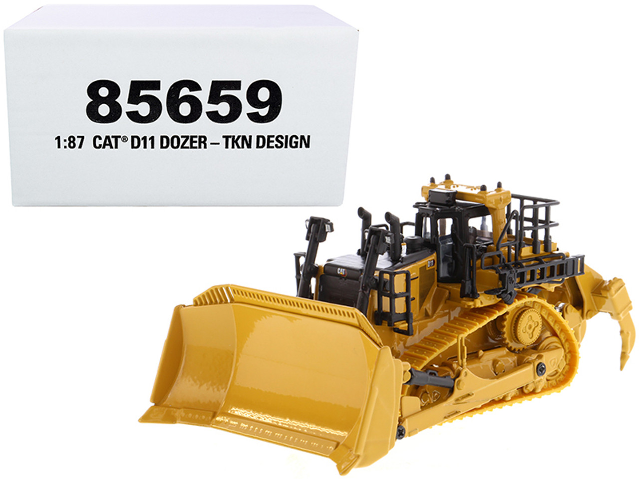 CAT Caterpillar D11 Track-Type Tractor Dozer TKN Design "High Line" Series 1/87 (HO) Scale Diecast Model by Diecast Masters