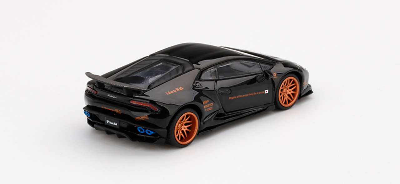  Lamborghini Huracan Ver. 1 LB WORKS Black Limited Edition to 3600 pieces Worldwide 1/64 Diecast Model Car by True Scale Miniatures
