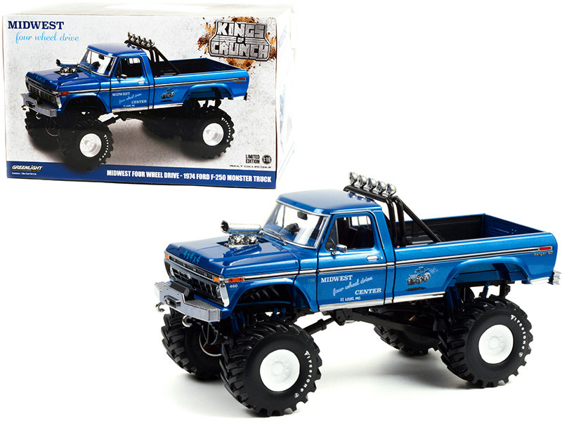 1/18 Greenlight 1974 Ford F-250 Ranger XLT Monster Truck with 48