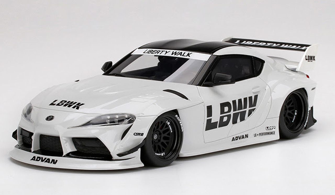1/18 LB★WORKS Toyota GR Supra LBWK (White) Resin Car Model