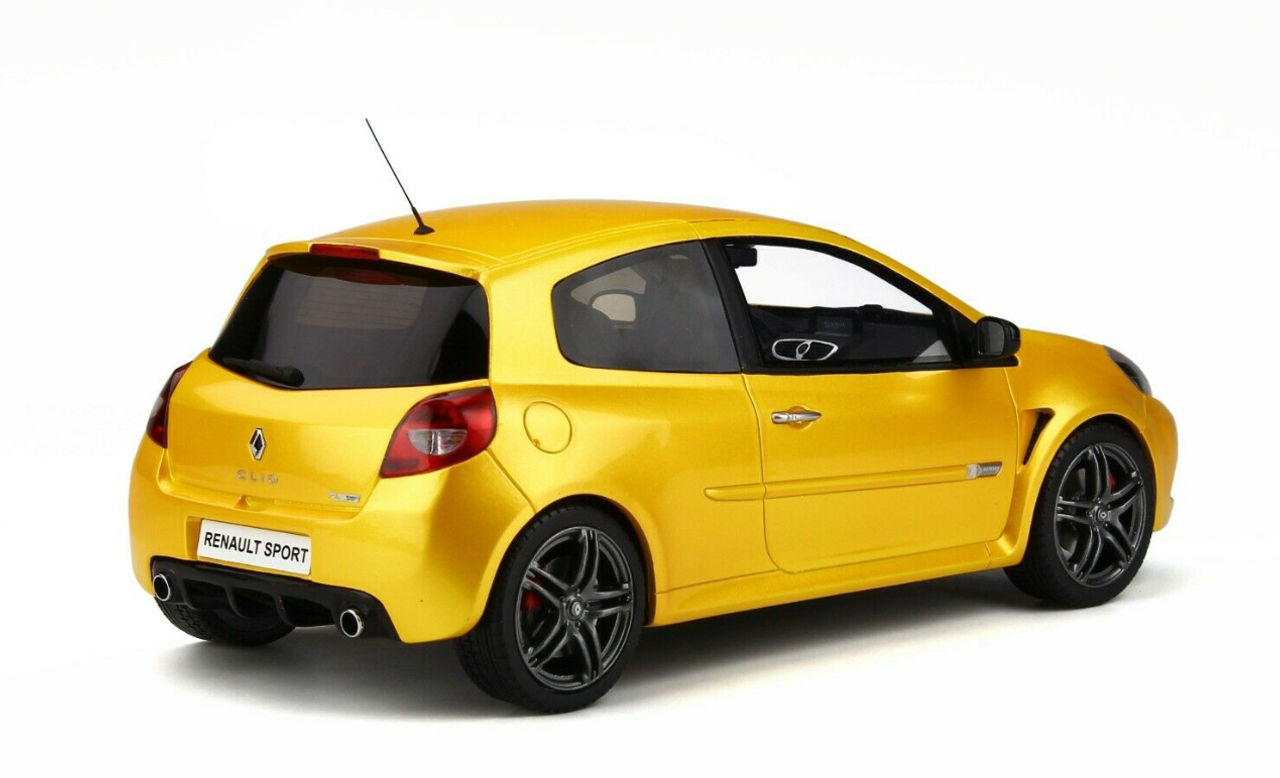 1/18 OTTO Renault Clio 3 RS Phase 2 Sport Cup Yellow Resin Car Model