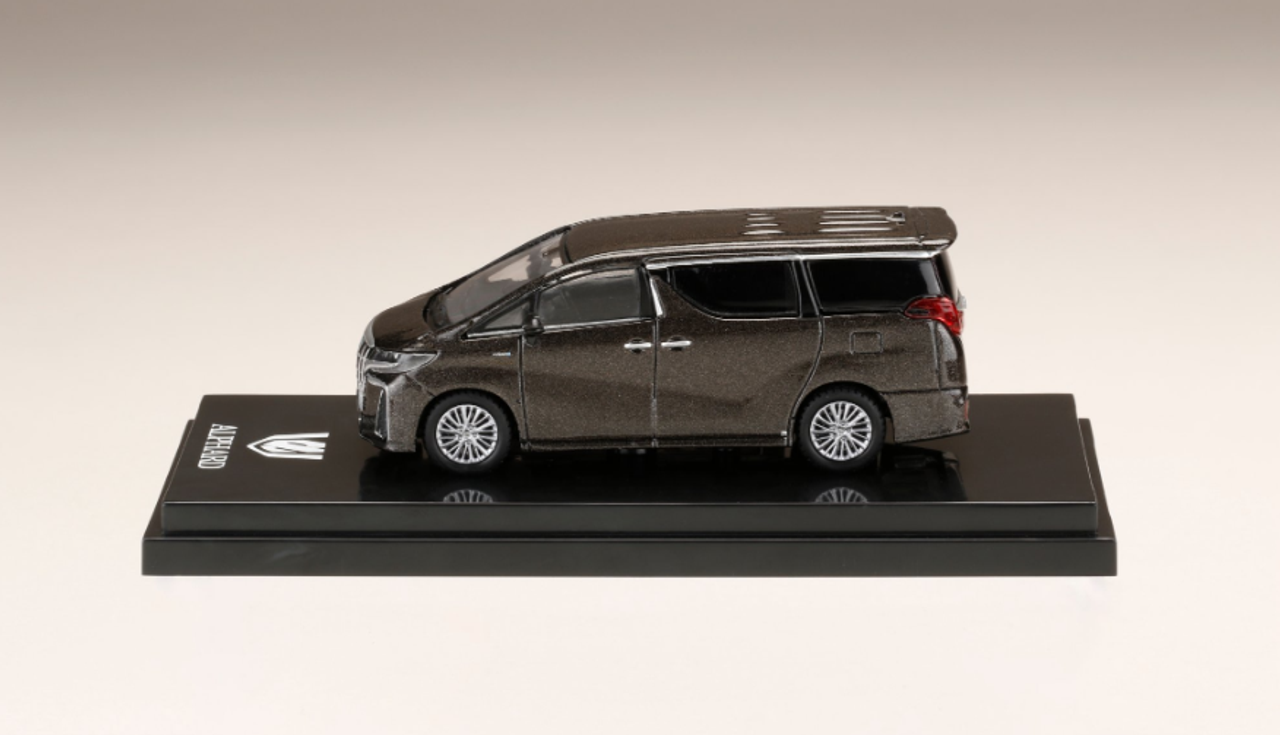  1/64 Hobby Japan Toyota Alphard HYBRID (H30@) AERO Gray Metallic Diecast Car Model