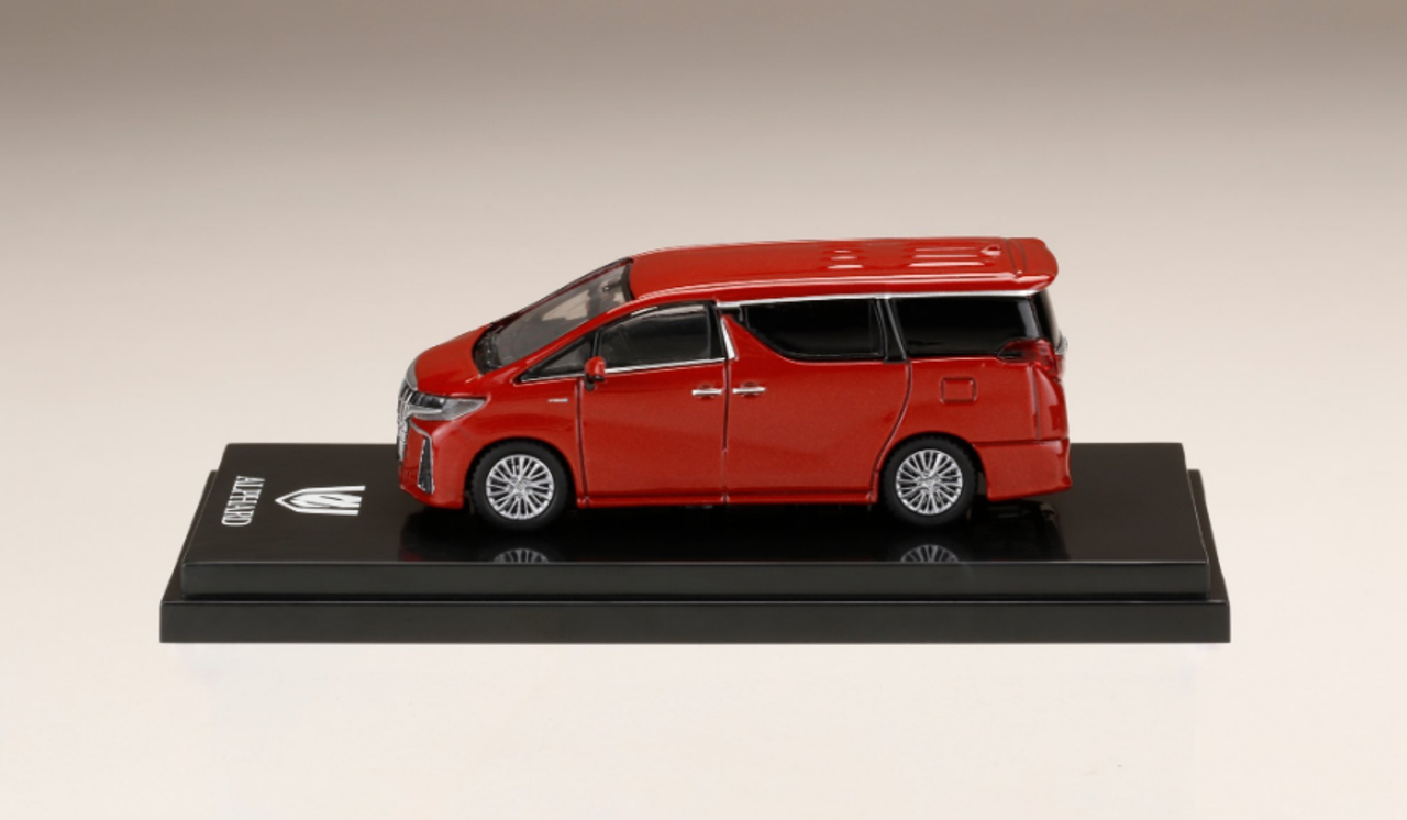 1/64 Hobby Japan Toyota Alphard HYBRID (H30@) Dark Red Metallic Diecast Car Model