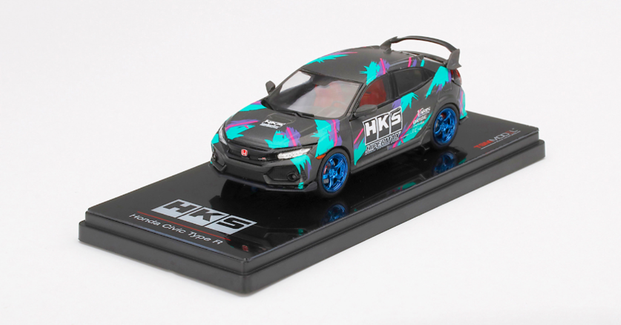 1/43 TSM Honda Civic Type R (FK8) HKS 2018 Time Attack diecast model Diecast Car Model 