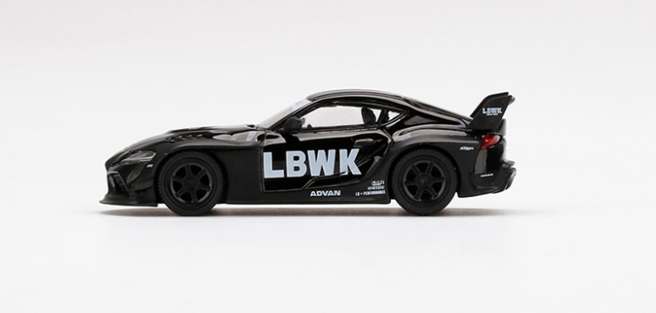 1/64 MINI GT LB★WORKS Toyota GR Supra Glossy Black ＋ Matt Black LHD Diecast Car Model