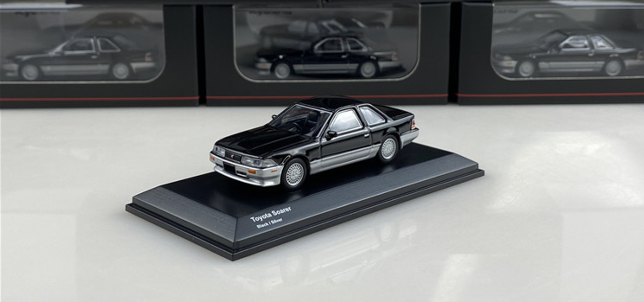  1/64 Kyohso TOYOTA SOARER Black/Silver 