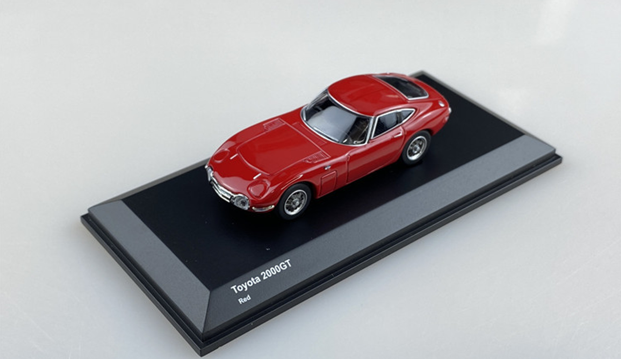  1/64 Kyohso Toyota 2000GT Red Diecast Car Model