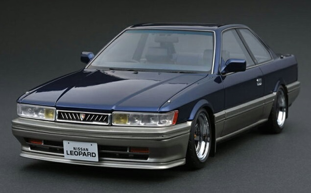 ハイストーリー 1/43 NISSAN LEOPARD J.FERIE Type X (1992) ブルー