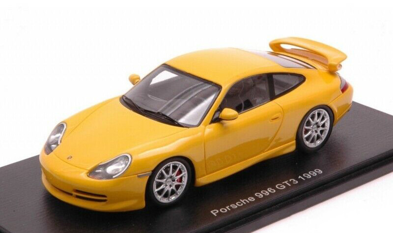 1/43 1999 Porsche 911 996 GT3 (Yellow) Car Model - LIVECARMODEL.com