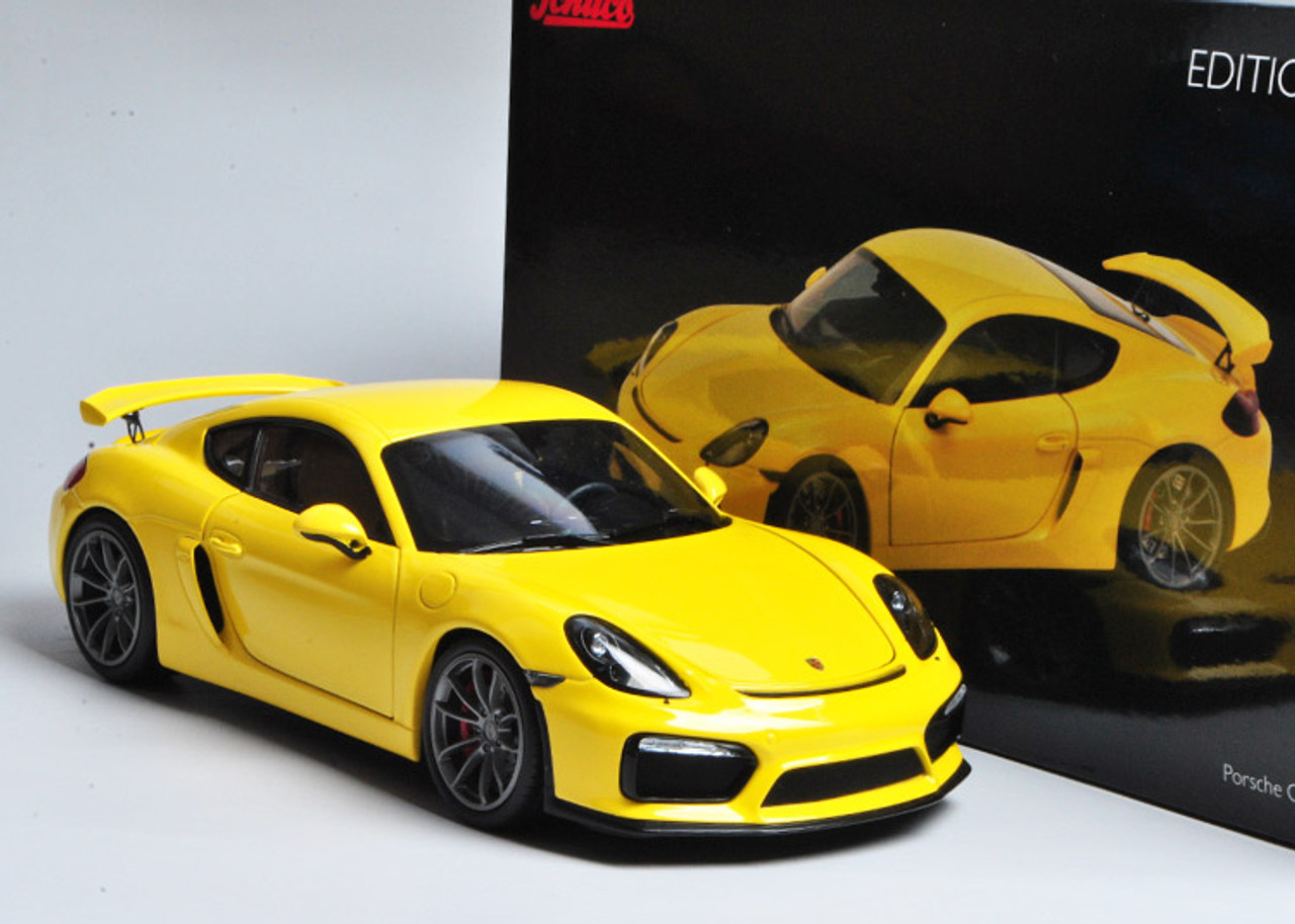 【専用】訳あり 1/18 シュコー ポルシェ Cayman GT4 イエロー