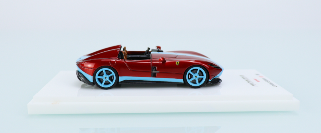1/64 SP Model Ferrari Monza SP2 Red with Blue Strip Limited 99 Pieces Resin