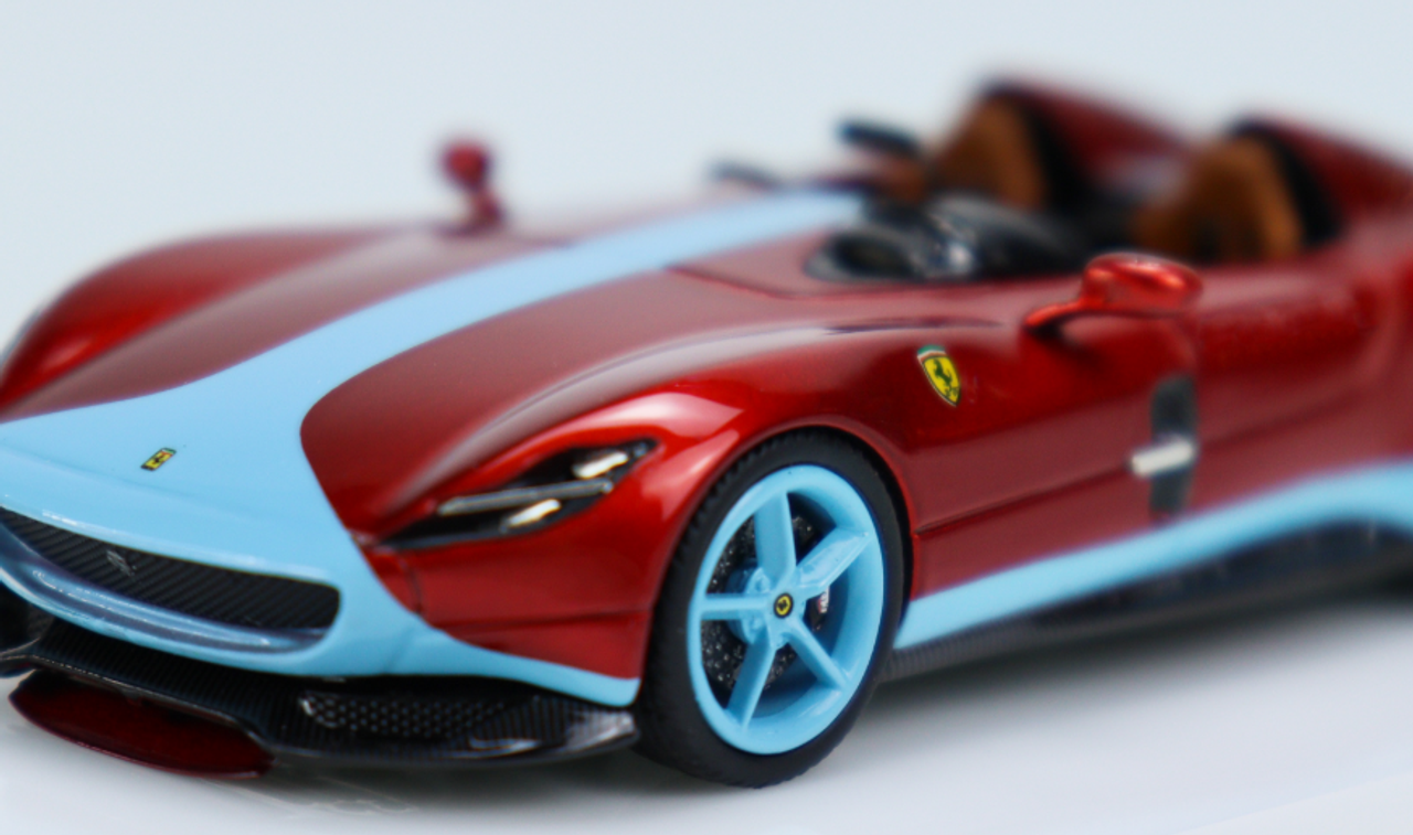 1/64 SP Model Ferrari Monza SP2 Red with Blue Strip Limited 99 Pieces Resin