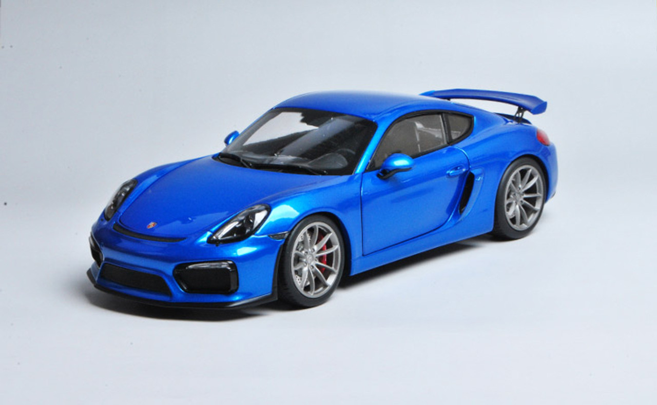 1/18 Schuco Porsche Cayman GT4 (Blue) Diecast Car Model 