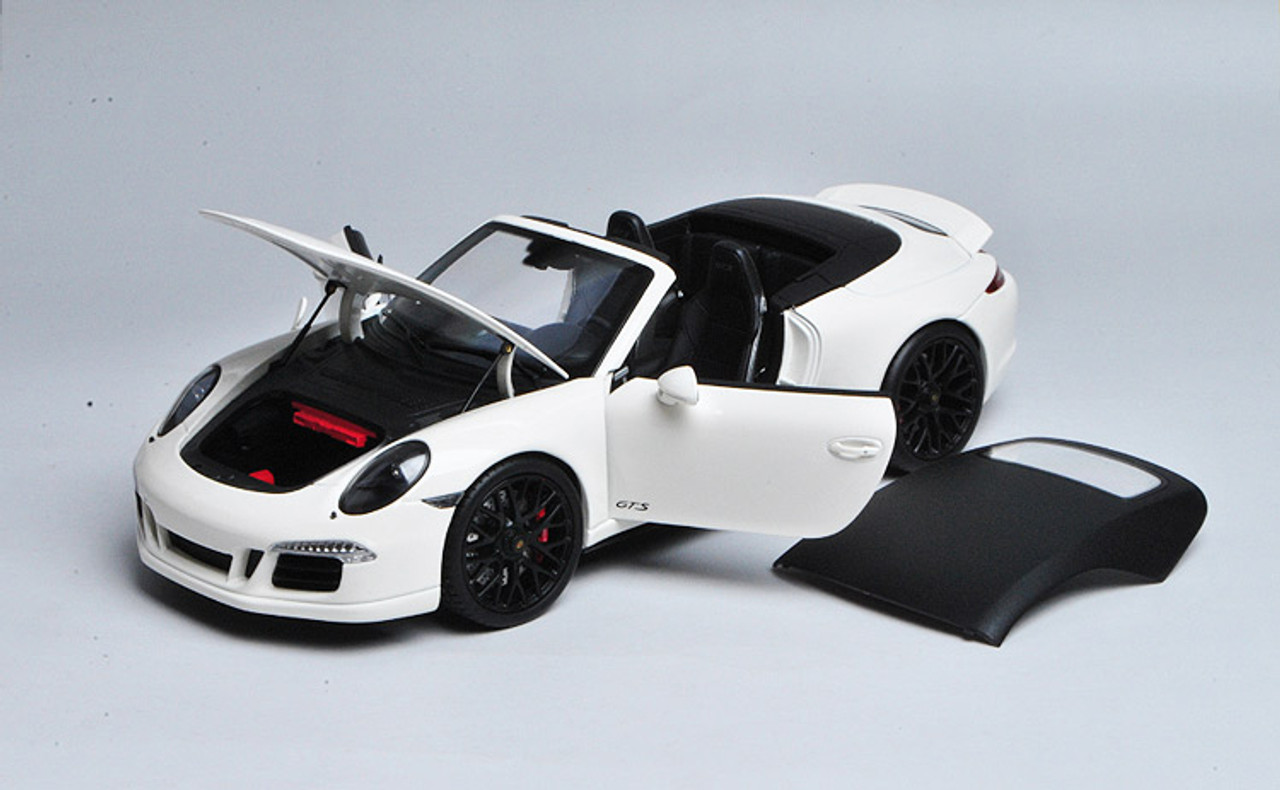 1/18 Schuco 911 Carrera GTS Convertible (White) Diecast Car Model