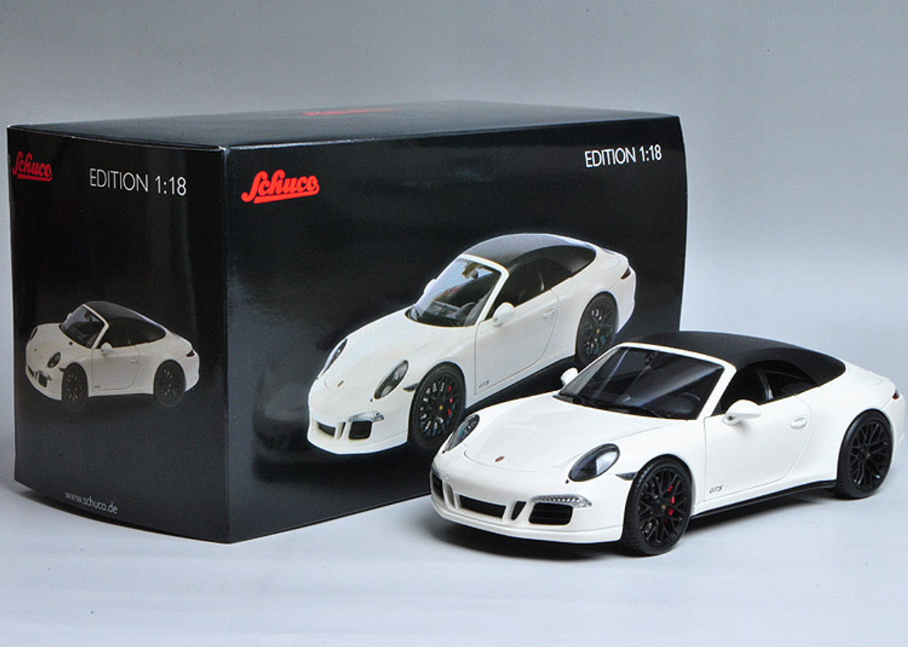 1/18 Schuco 911 Carrera GTS Convertible (White) Diecast Car Model 