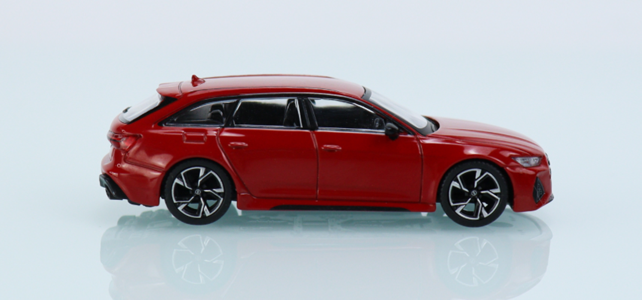 1/64 MINI GT Audi RS6 Avant Carbon Black Edition Tango Red LHD 