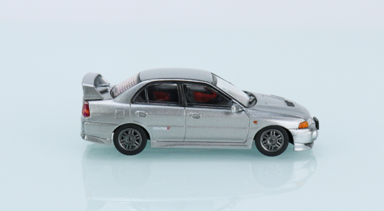 1/64 BM Creations Mitsubishi Lancer Evolution IV Silver RHD 