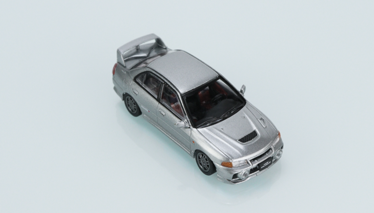 1/64 BM Creations Mitsubishi Lancer Evolution IV Silver RHD 