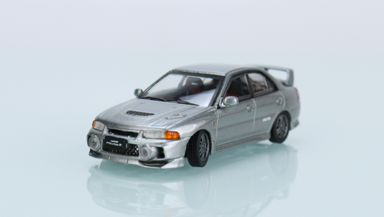 1/64 BM Creations Mitsubishi Lancer Evolution IV Silver RHD 