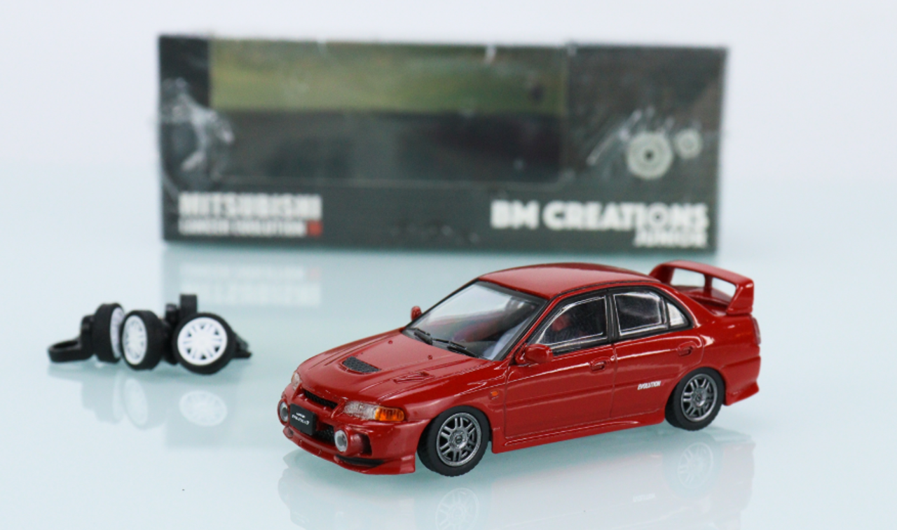 1/64 BM Creations Mitsubishi Lancer Evolution IV Red RHD 