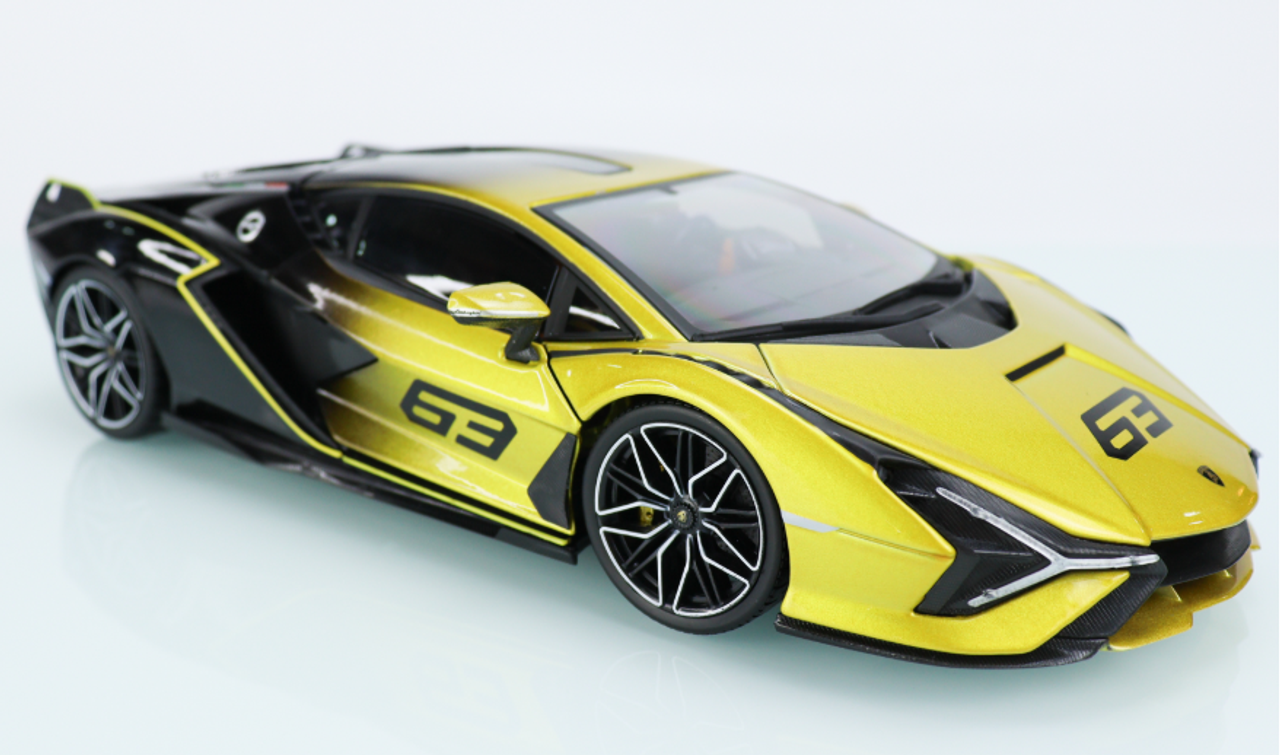 1/18 bburago Lamborghini Sián FKP 37 Yellow