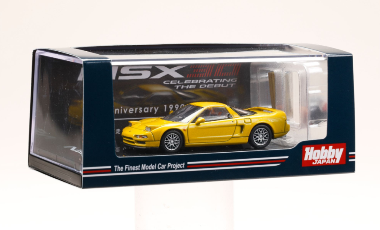 1/64 Hobby Japan Honda NSX (NA2)1997 Type S ZERO With Engine Display Model Yellow Pearl 