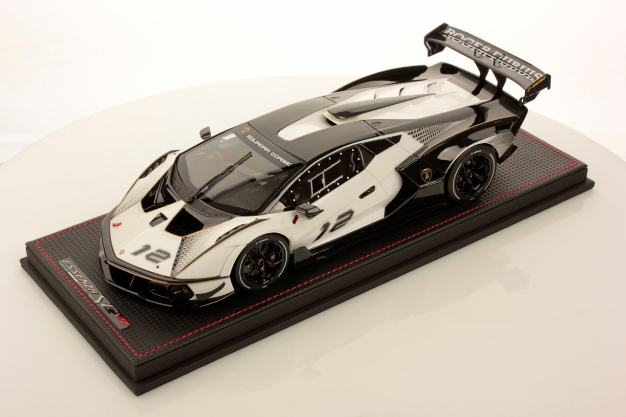 1/18 MR Collection Lamborghini Essenza SCV12 (Bianco Asopo White) Resin Car Model Limited