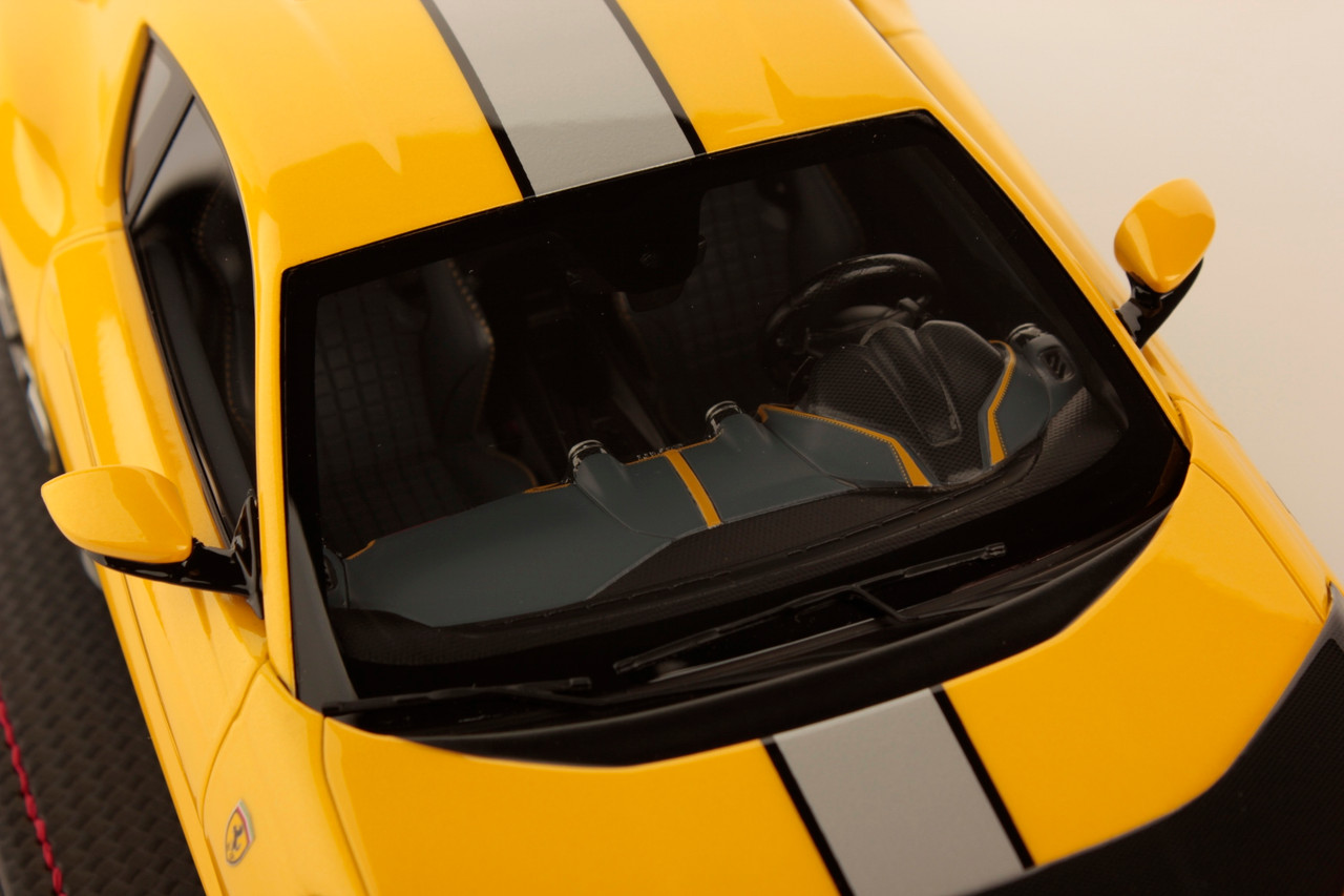 1/18 MR Collection Ferrari 812 Competizione (Giallo Tristrato Yellow with Grey Livery) Resin Car Model