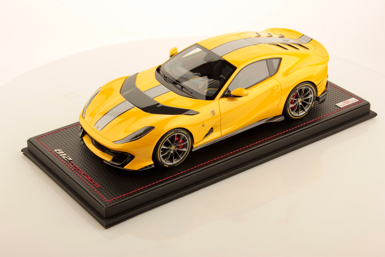 1/18 MR Collection Ferrari 812 Competizione (Giallo Tristrato Yellow with Grey Livery) Resin Car Model