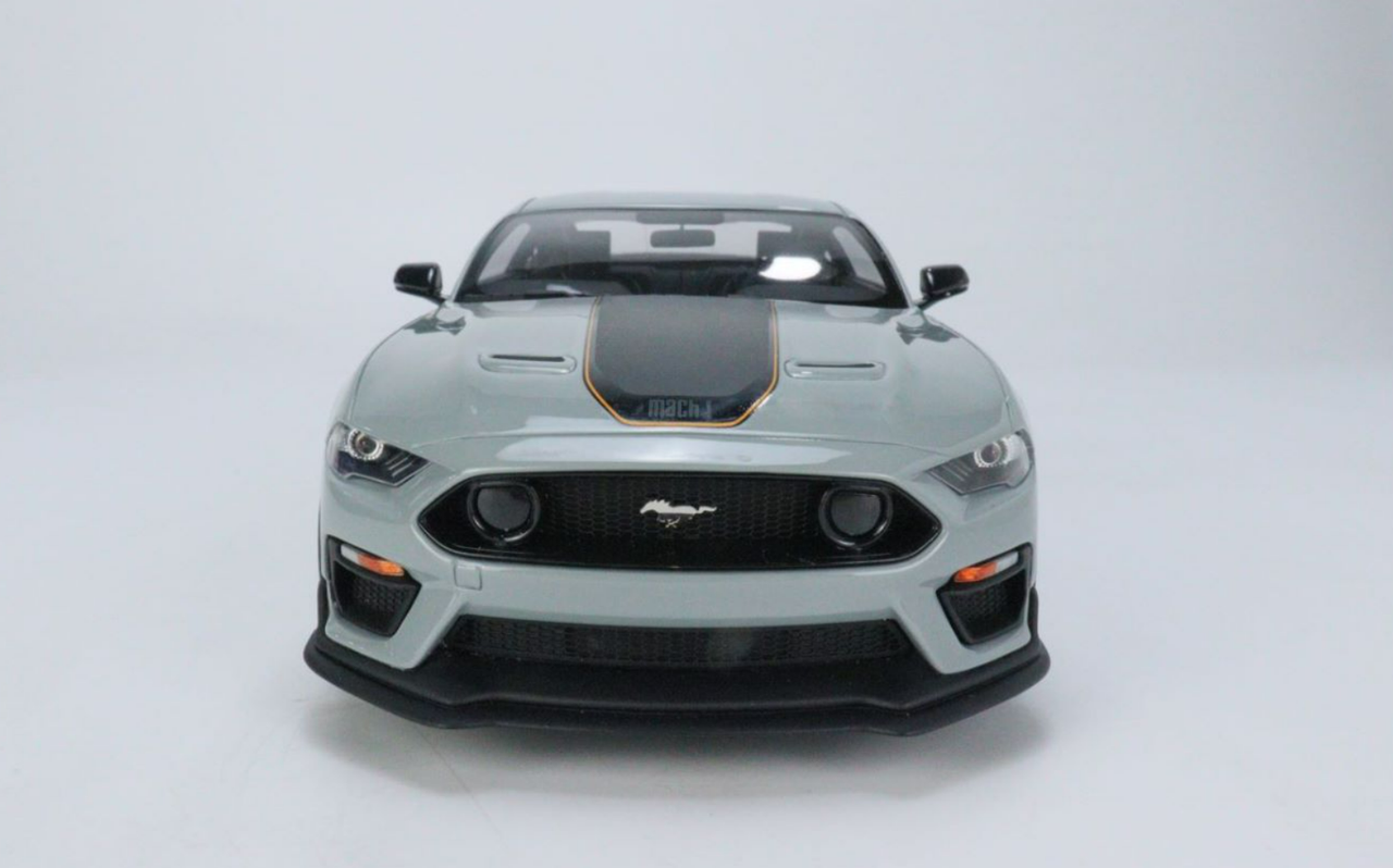 1/18 GT Spirit 2021 Ford Mustang Mach 1 (Fighter Jet Grey) Resin Car Model