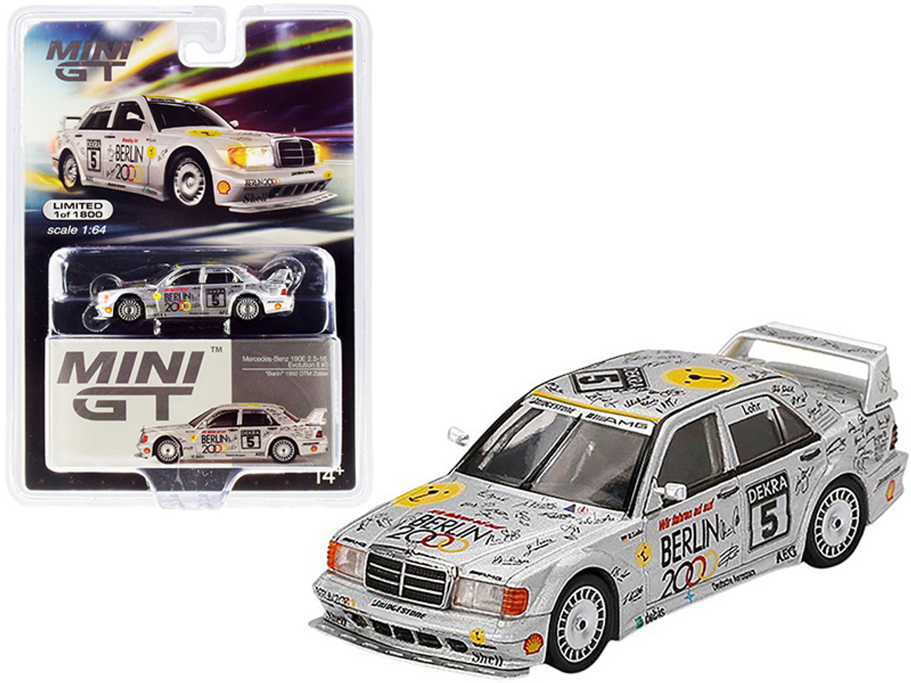 Mercedes Benz 190E 2.5-16 Evolution II #5 Ellen Lohr "Berlin" DTM Circuit Zolder (1992) Limited Edition to 1800 pieces Worldwide 1/64 Diecast Model Car by True Scale Miniatures