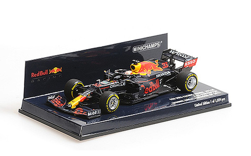 1/43 Minichamps Max Verstappen Red Bull RB16B #33 Winner Emilia