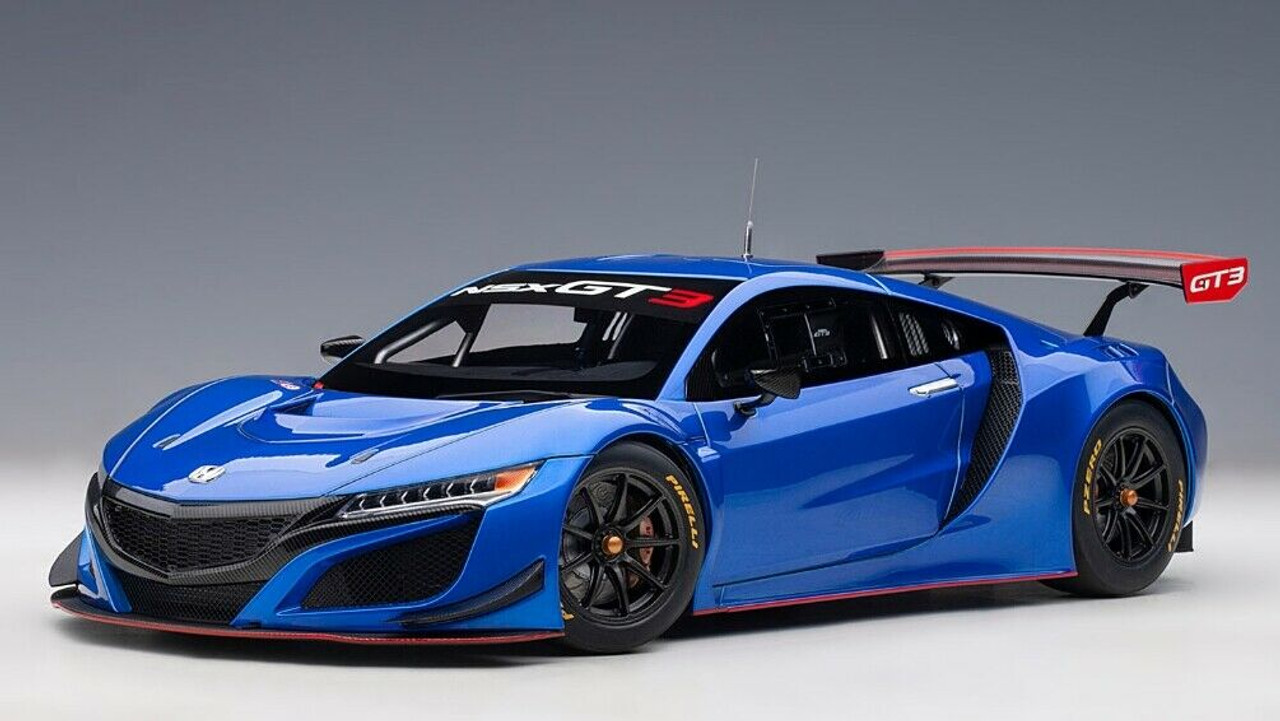 AUTOart - オートアート　1/18 　 ホンダ　NSX 　GT3 AUTOart 1/18 ホンダ NSX GT3 2018 （マット・ブラック）＊開閉