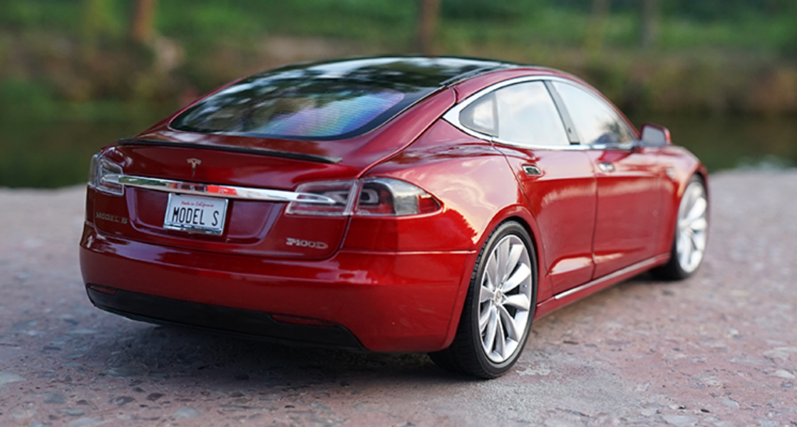 tesla model s diecast car